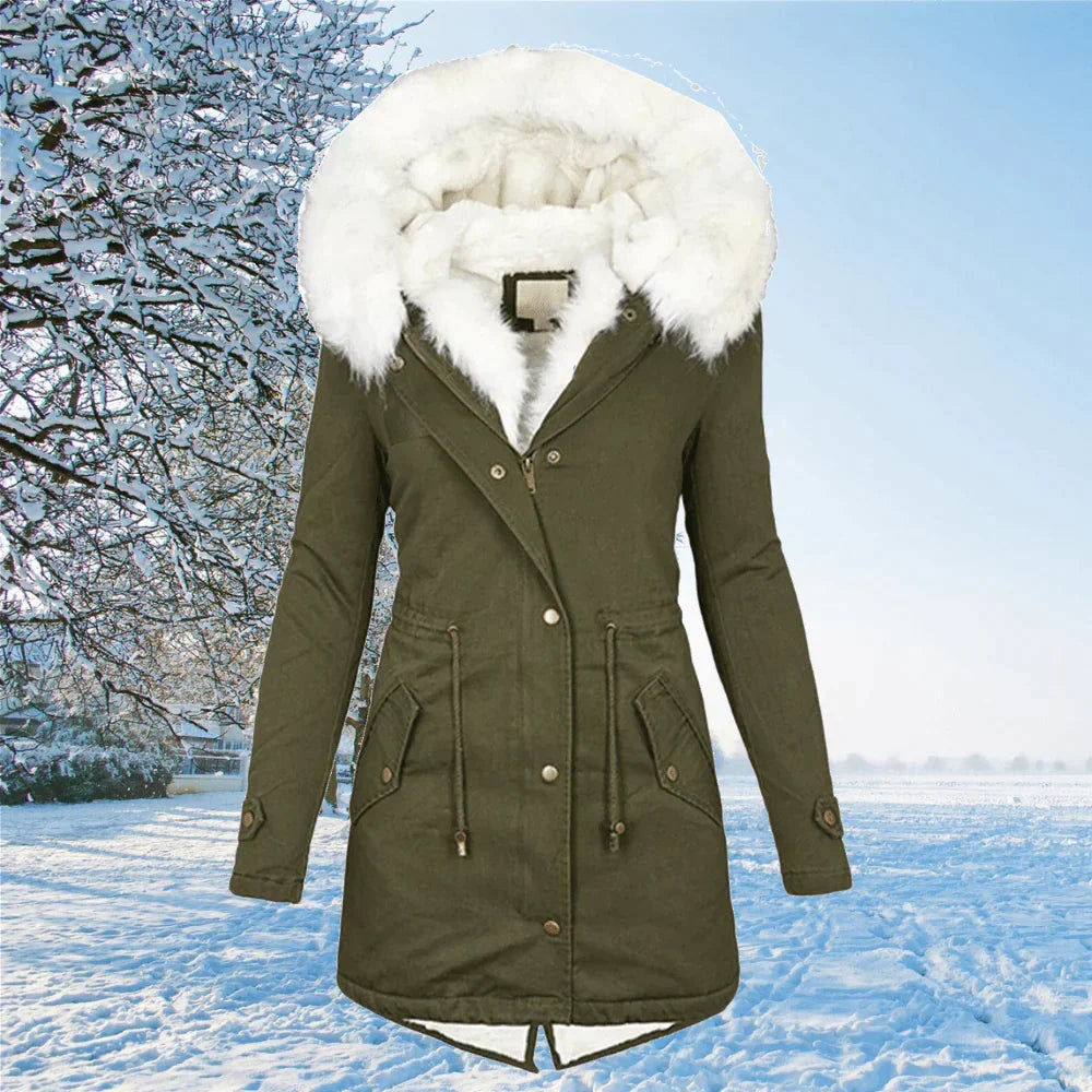 Helvano | Gefütterter Damen-Parka mit Kapuze