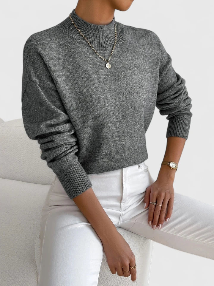 Helvano | Strickpullover mit Stehkragen für Damen