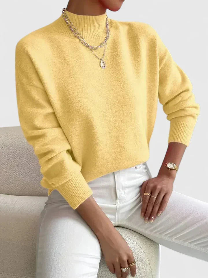 Helvano | Strickpullover mit Stehkragen für Damen