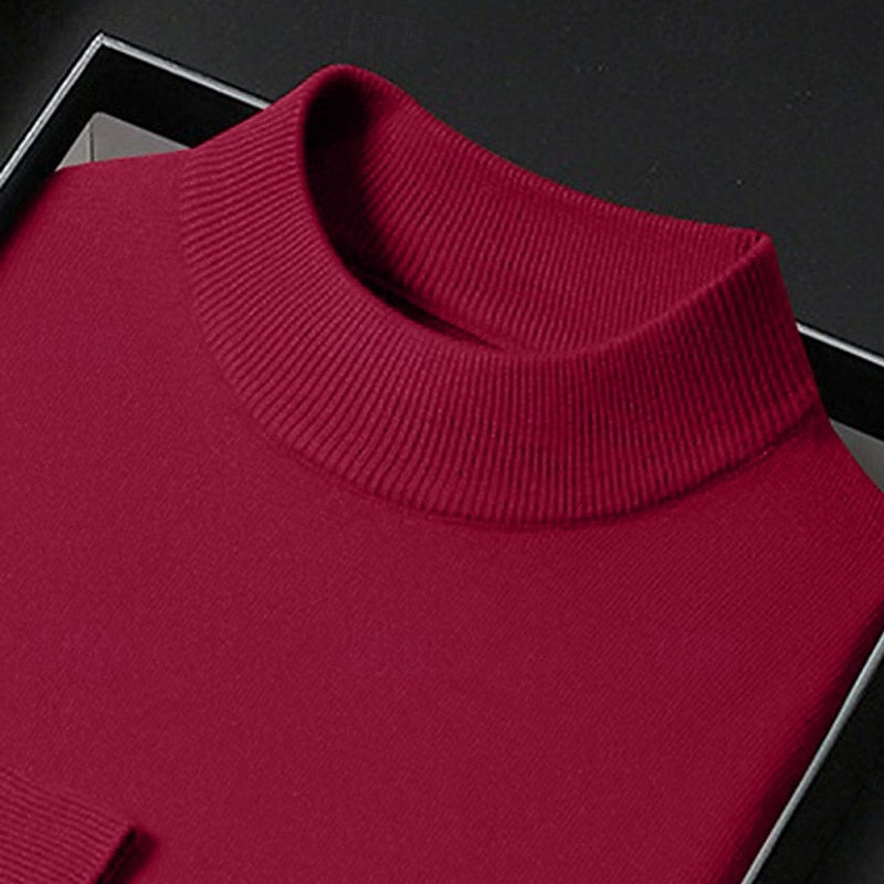 Helvano | Strickpullover mit Stehkragen für Herren