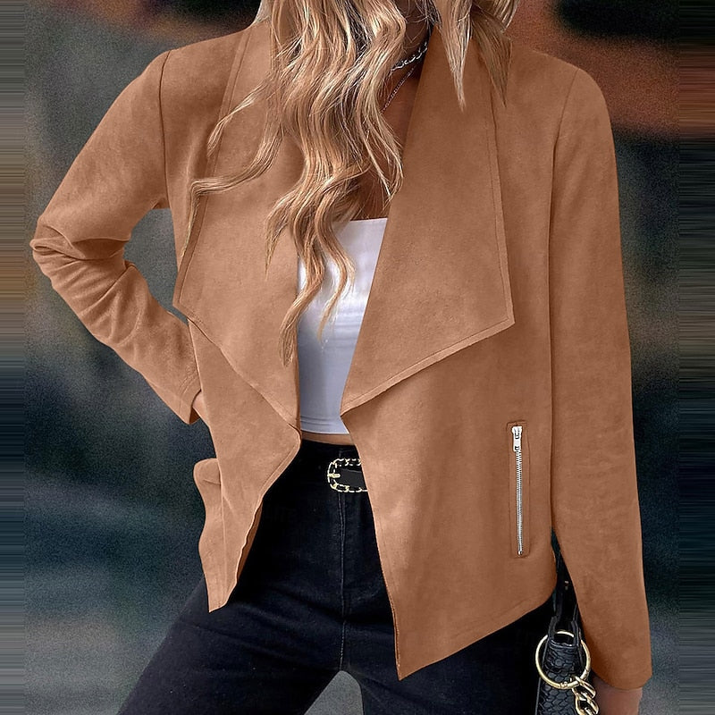 Helvano | Drapierte offene Jacke für Damen