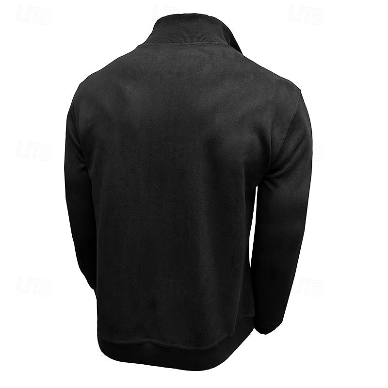 Helvano | Troyer-Sweatshirt mit Stehkragen für Herren