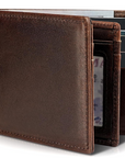 Helvano | Bifold-Portemonnaie aus Leder mit RFID-Schutz für Herren