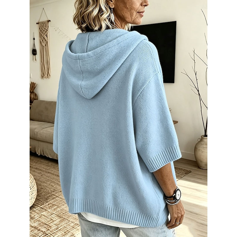Helvano | Lockerer Strickpullover mit Kapuze für Herren