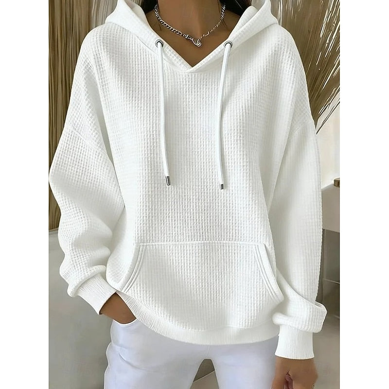 Helvano | Struktur-Hoodie mit Tunnelzug