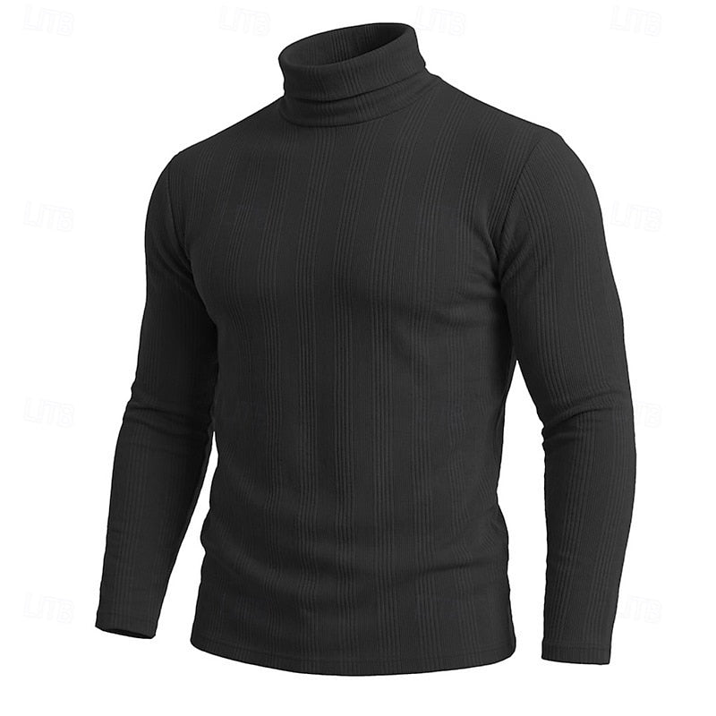 Helvano | Strukturierter Rollkragenpullover für Herren