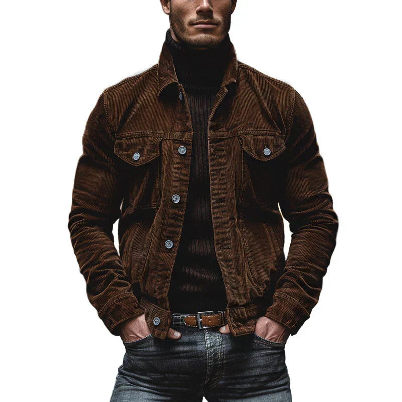 Helvano | Cord-Jacke im Retro-Look für Herren