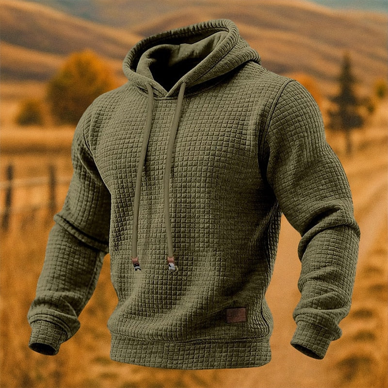 Helvano | Strukturierter Hoodie für Herren