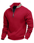 Helvano | Troyer Strickpullover mit Stehkragen für Herren