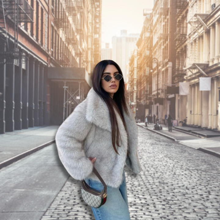 Helvano | Warmer Kunstpelzmantel für Damen