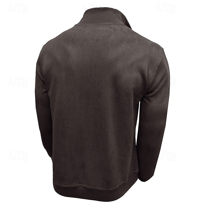 Helvano | Troyer-Sweatshirt mit Stehkragen für Herren
