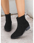 Helvano | Damen Stiefeletten mit Blockabsatz und Seitenreissverschluss