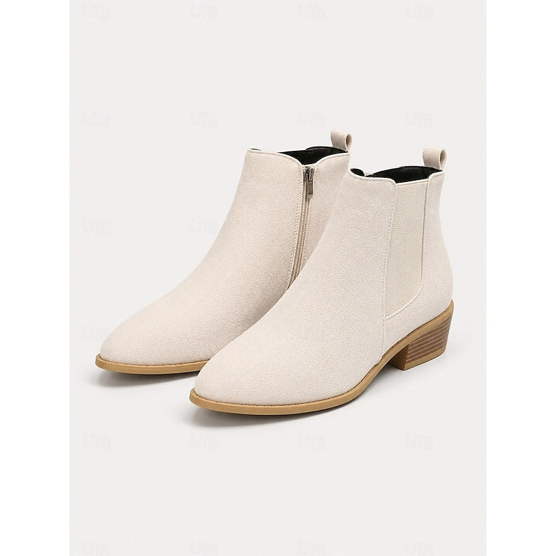 Helvano | Spitze Damen-Stiefeletten mit Blockabsatz