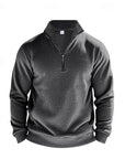 Helvano | Troyer-Sweatshirt mit Viertel-Zip für Herren