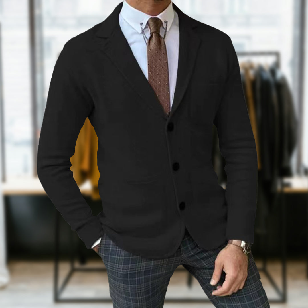 Helvano | Strukturierte Strickjacke für Herren