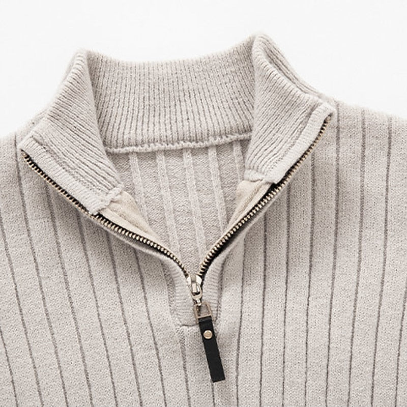 Helvano | Gerippter Troyer-Pullover für Herren