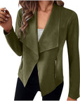 Helvano | Drapierte offene Jacke für Damen
