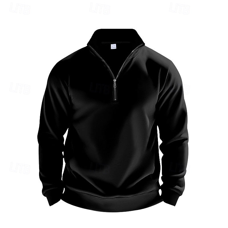 Helvano | Troyer-Sweatshirt mit Viertel-Zip für Herren