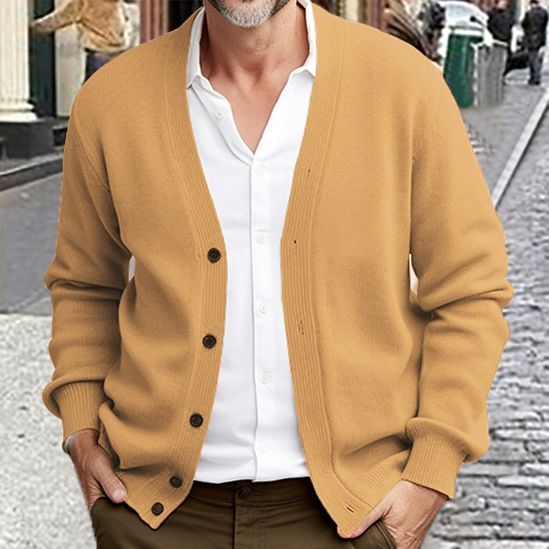 Helvano | Strickjacke mit V-Ausschnitt für Herren