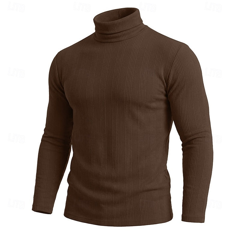 Helvano | Strukturierter Rollkragenpullover für Herren