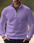 Helvano | Strick-Troyer mit Half-Zip für Herren