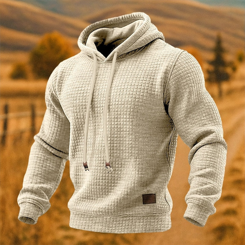 Helvano | Strukturierter Hoodie für Herren