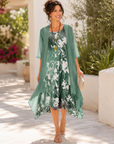 Helvano | Fliessendes Damenkleid mit Doppellage
