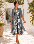 Helvano | Fliessendes Damenkleid mit Doppellage