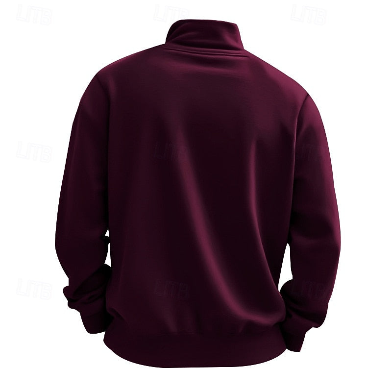 Helvano | Troyer-Sweatshirt mit Viertel-Zip für Herren