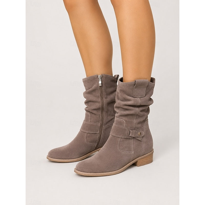 Helvano | Slouchy-Stiefeletten mit Schnalle für Damen