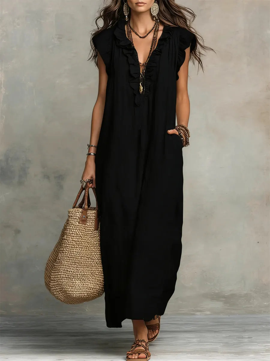 Helvano | Fliessendes Boho-Kleid für Damen
