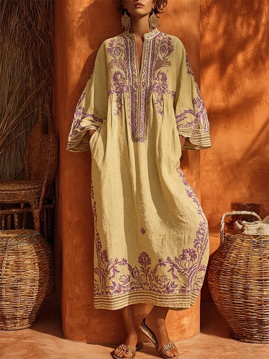 Helvano | Fliessendes Sommerkleid mit Stickerei für Damen