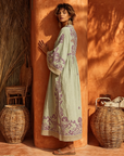 Helvano | Fliessendes Sommerkleid mit Stickerei für Damen