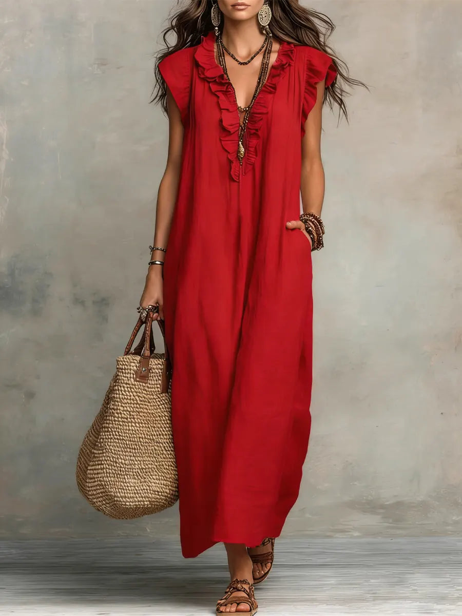 Helvano | Fliessendes Boho-Kleid für Damen