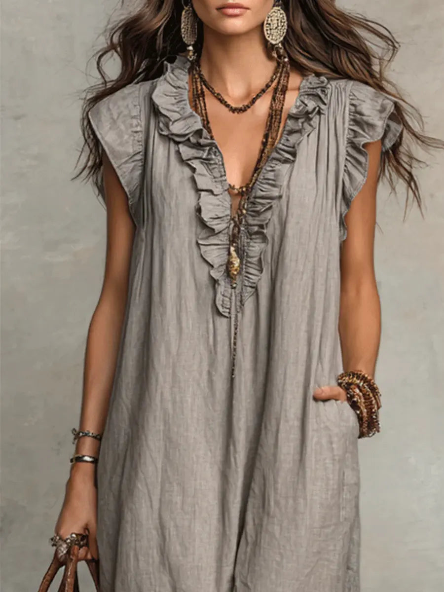 Helvano | Fliessendes Boho-Kleid für Damen