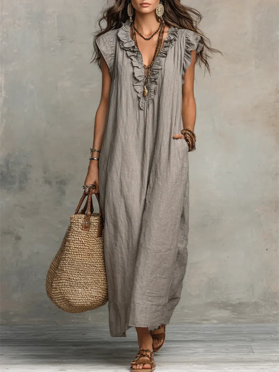 Helvano | Fliessendes Boho-Kleid für Damen