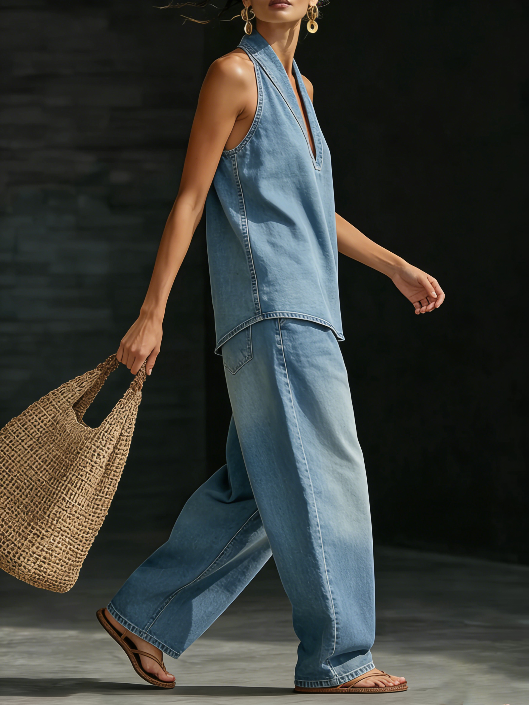 Helvano | Zweiteiler aus Denim für Damen