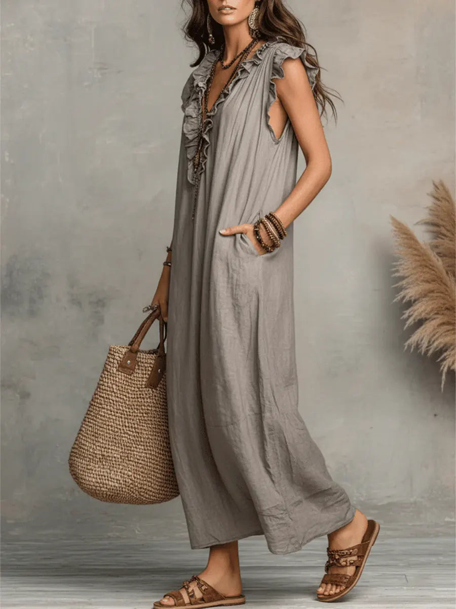 Helvano | Fliessendes Boho-Kleid für Damen