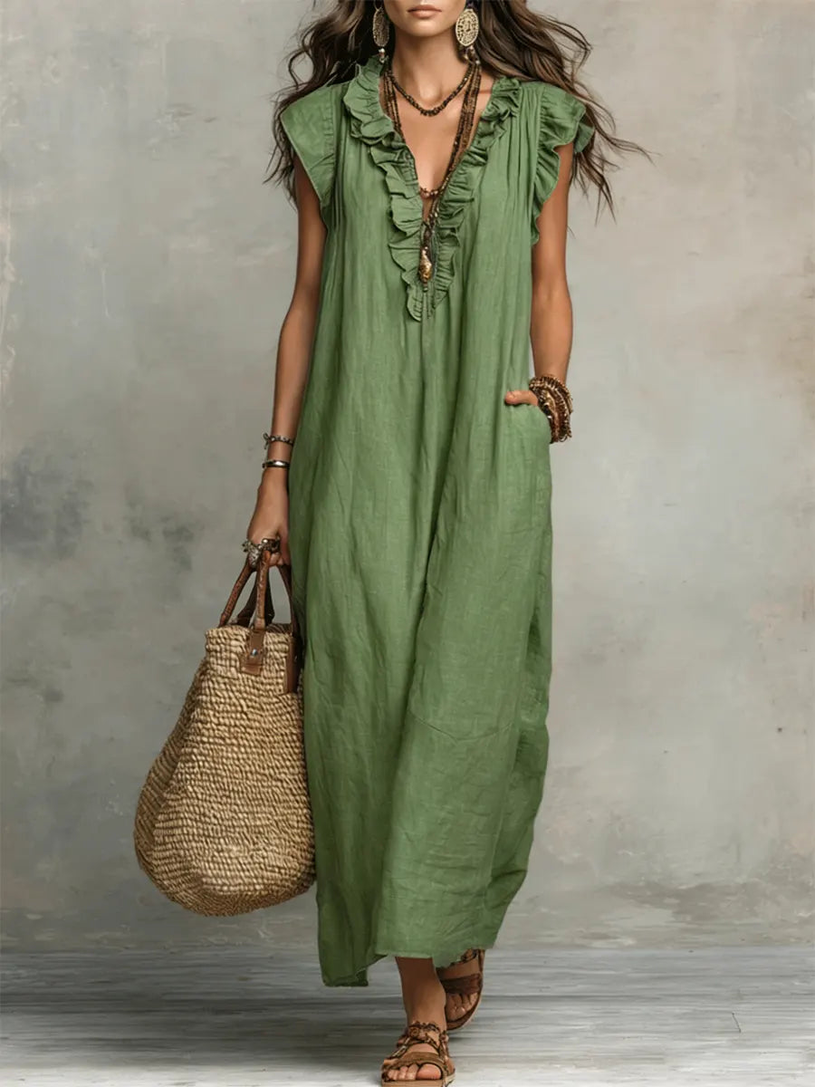Helvano | Fliessendes Boho-Kleid für Damen