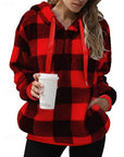 Helvano | Karierter Hoodie mit Half-Zip