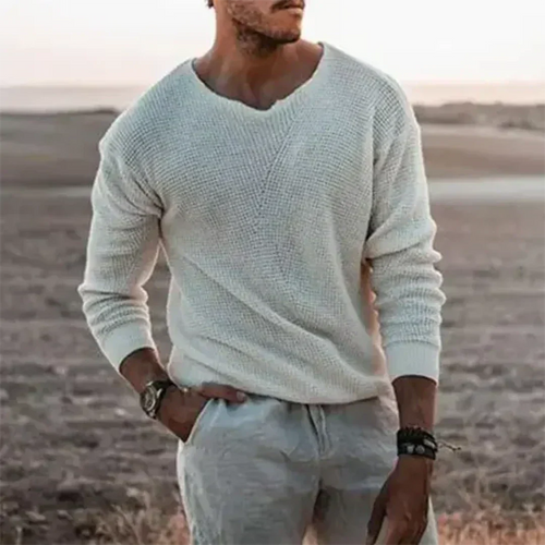 Helvano | Herren Strickpullover mit langen Ärmeln