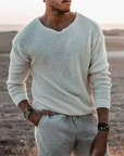 Helvano | Herren Strickpullover mit langen Ärmeln