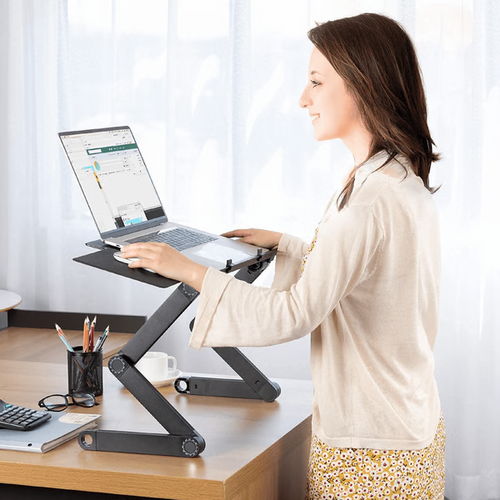 Helvano | Ergonomischer Laptopständer 360° drehbar