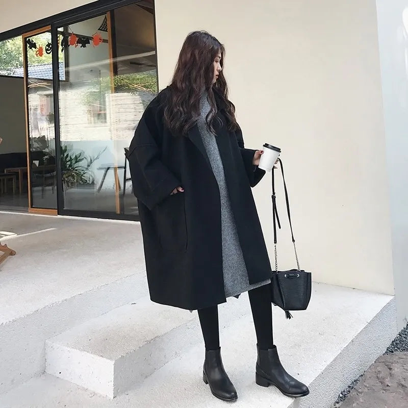 Helvano | Oversized Trench-Mantel aus Wollmischung für Damen