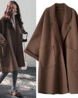 Helvano | Oversized Trench-Mantel aus Wollmischung für Damen