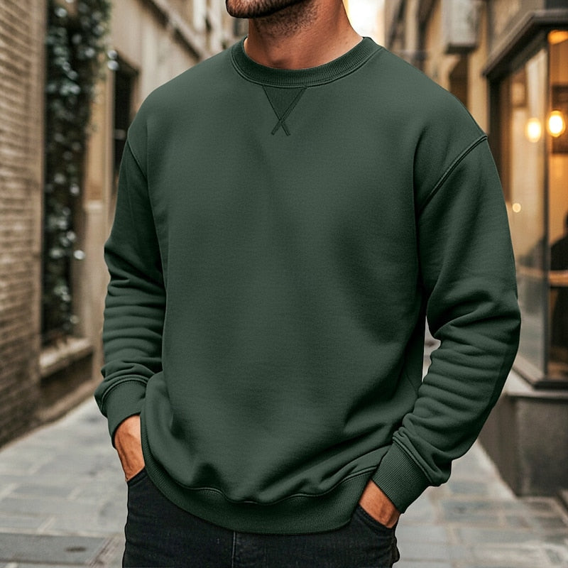 Helvano | Klassisches Rundhals-Sweatshirt für Herren