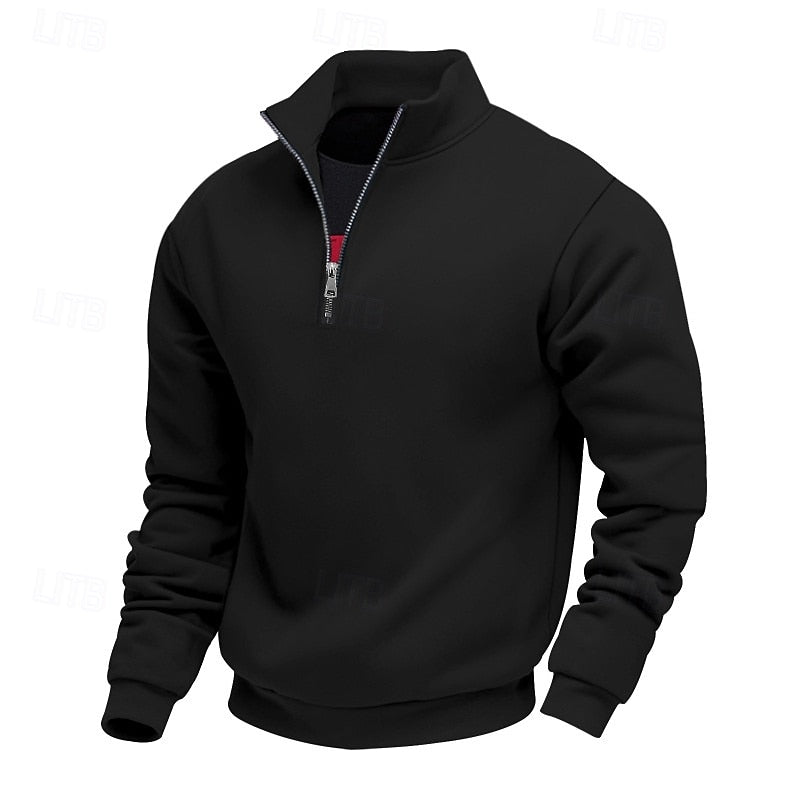 Helvano | Troyer-Sweatshirt mit Viertel-Zip für Herren
