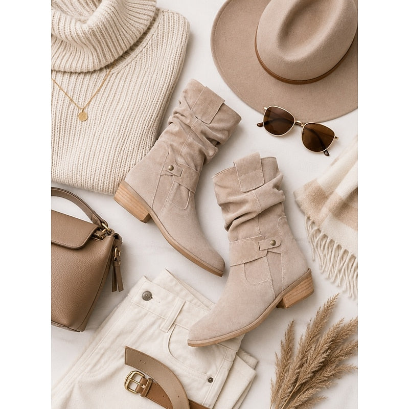 Helvano | Slouchy-Stiefeletten mit Schnalle für Damen
