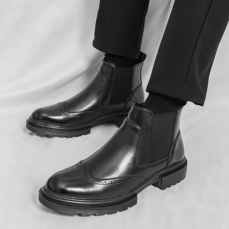 Helvano | Chelsea Boots mit Flügelkappe für Herren