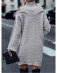 Helvano | Cold-Shoulder Rollkragen-Strickkleid für Damen